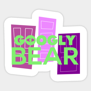 Googly Bear Sticker